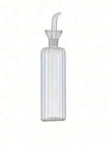 1pc Glass Oil Bottle, Kitchen Transparent Oil Condiment Jar, Vinegar Bottle, Soy Sauce Bottle - Clear - View 14