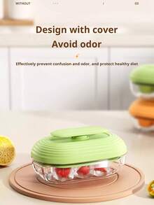 Mini Pressed Ice Cube Mold Silicone Ice Maker Tray With Lid For Home Freezer, Makes Ice Cubes - Multicolor - View 4