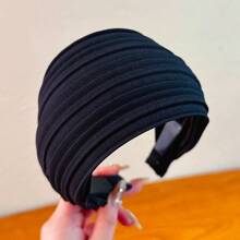 Diadema ancha de tela versátil con pliegues, nuevo estilo coreano de uso diario, accesorio elegante para fotos, diadema, aro para el cabello