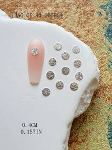 Matte Metal Nail Decor Flat Rivet, Circle, Triangle, Pentagram Studs, Minimalist Metal Nail Art Accessories