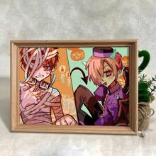 قطعة واحدة ، إطار صورة مزخرف برسوم الأنمي اليابانية، أبعاده 15 * 20 سم، إطار صورة لعرض الصور على المكتب والتعليق على الحائط، إطار صورة لتعليق الصور والملصقات، للغرفة والصالة ،هدية للديكور في أعياد الميلاد والتخرج