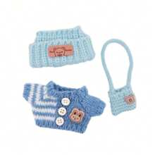 Pullover-passendes Stirnband, Schuhe, Brillen, Schultertasche Accessoire Set, modische Neuheiten Zubehör (Figur nicht enthalten)