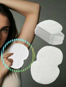 10/20/50/100pcs Underarm Sweat Pads For Women & Men - Pure , Unflavored & Non-Residue, Individually Packaged, Portable & Invisible Design For Travel, Gym, Workouts, Workout Accessories ,Breathable Comfort,Underarm Sweat Patches For Men And Women To Prevent Sweat And Stains, A Must For Body Care In The Hot Summer Months. - Multicolor - View 2