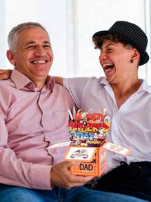 1pc Pop Up Fathers Day Cards For Dad 3D Tool Box Happy Fathers Day Pop Up Gift Card With Envelope For Dad Husband Papa Grandpa From Son Daughter Wife 3D Pop-Up Greeting Cards