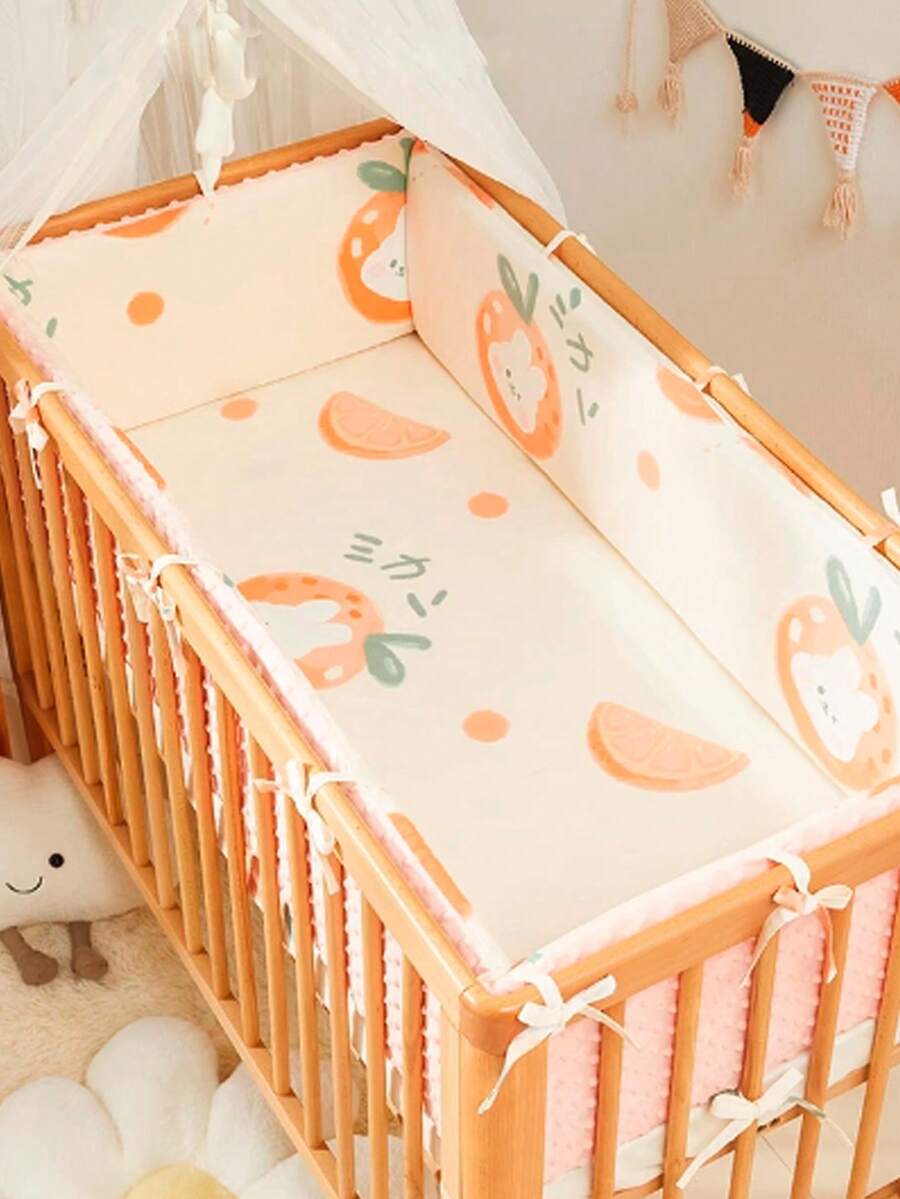 1 thanh chắn giường em bé tích hợp đệm mềm chống va đập hai mặt, thanh bảo vệ giường cho trẻ sơ sinh, thanh chắn giường đệm in họa tiết hoạt hình chống ngã cho trẻ em - Nhiều màu - Xem 1