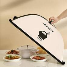 1 pieza Tapa para alimentos, Tapa plegable para restos de comida, Cubierta para mesa de comedor, Paraguas para vegetales, Prevención de moscas y polvo