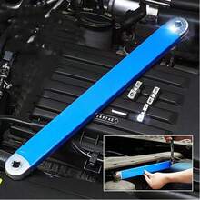 1pc Multi-Angle Ratchet Wrench - Dual-Head Tool For Automotive Repairs & Tight DIY Spaces (4 Adapters, Effort-Saving Design & Compact Home Workshop Kit) - Blue - View 9