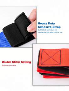 1 件 4 人巨型步接力赛游戏，尼龙多人腿带助行器带储物袋，运动主题户外派对乐趣，适合团队建设、野外活动日、野餐、家庭后院活动，适合婚礼、生日、毕业典礼、成人礼、圣诞节、万圣节、复活节、感恩节 - 无需电力 - 多色 - 查看 7