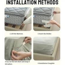 4 kẹp giữ ga trải giường, kẹp ga trải giường chịu lực, phù hợp với mọi kích cỡ nệm, màu xám, kẹp giữ ga trải giường vô hình, kẹp đa chức năng không cần ghim để cố định ga trải giường chắc chắn, kẹp giữ chân giường, thiết bị chống trượt ga trải giường không cần ghim, Halloween, Trick Or Treat, ngày 31 tháng 10 - Nhiều màu - Xem 4