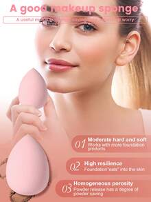 5pcs/Pack Makeup Sponge, Foundation Blender Beauty Sponge, Latex-Free Wet & Dry Powder Foundation, Suitable For All Skin Types,Makeup,Cheap,Room Decor,Vanity,Travel,Bedroom,Makeup Accessories,Puff,Makeup Blender,Powder Puff,Makeup Sponge - Multicolor - View 4