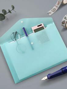 5/10 piezas Carpetas con botón a presión, Fundas de plástico A4 para documentos, Bolsas de almacenamiento transparentes para artículos de oficina, papelería, pequeños regalos, accesorios, exámenes de estudiantes, archivos de documentos, tonos de color Macaron/apagados, Material PP, Carpetas, Carpetas de color Macaron, Bolsas de datos resistentes al agua, Regalos de temporada de regreso a clases (mezcla de colores al azar), Útiles escolares