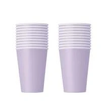 10pcs/20pcs/40pcs/50pcs/Set, Purple Scalloped Paper Plates,Cups And Napkins Set, Fan Shaped Paper Plate 9 Inch 7 Inch Shell Edge Disposable Dinner Tray Paper Cup Paper Towel Birthday Wedding Party Decoration (Light Purple) Mother's Day Gift Wedding Birthday Party Supplies Daily Picnic Camping Tray - Purple - View 5