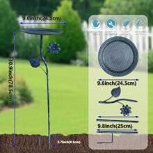 1pc Metal Bird Feeder With Ground Stake, Multiple Styles Available. Easy Installation, Suitable For Villa Gardens, Lawns, Yards And Other Outdoor Scenes, Ideal For Bird Lovers