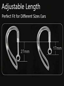 4 à 6 pièces Ensemble anti-dérapant pour crochets d'oreille ajustables en silicone, design ergonomique avec ailettes. Accessoires pour écouteurs de sport