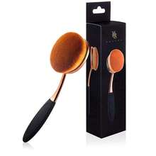 Pincel ovalado Yoseng para base de maquillaje, gran tamaño como un cepillo de dientes, para aplicación rápida y sin imperfecciones de base líquida, en crema o en polvo - Mediano (paquete de 2) - Ver 7