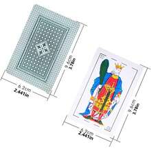 1/2/4 Baralhos de Cartas Espanholas, Baralhos Espanhóis Originais, Cartas Espanholas Originais, Cartas Briscas de Porto Rico, Jogo de Cartas Mexicano, Baralho de Cartas Espanholas