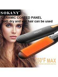 SOKANY Ceramic Hair Straightener, 3-In-1, Wet & Dry Use, 4 Speed Settings, Up To 750°C, PTC Fast Heating, 360° Rotation. Suitable For Home And Salon. - UK Plug(220-240V) - View 6
