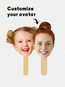 1pc Personalized Face On A Stick, Big Face On A Stick, Funny Bachelorette Decoration, Face Hand Fan, Bridal Shower Party Face Prop, Wedding Gift, Reusable, Multi-Functional, Ornamental, Stylish, Exquisite, High-Quality, Cute, Custom, Personalized, Unique, Ideal Gifts For Him, Ideal Gifts For Her, Her, Boyfriend, Girlfriend, Dad, Mom, Family, Friends, Son, Daughter, School Students, Workers, Kids, Office, Tea Room, School, Home ﻿ Back To School