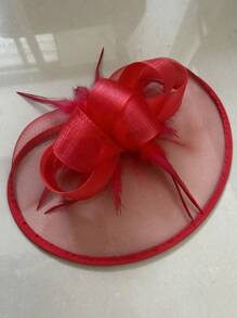 1 bucă pălărie fascinatoare pălărie cu pene, ceai, petrecere, curse de cai pentru femei, pălărie Kentucky Derby pentru femei și fete