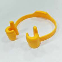 1 pièce Support de téléphone portable créatif pour les doigts, support de téléphone de bureau, support affaissé, support portable, design chiffre mignon, magasin de détail