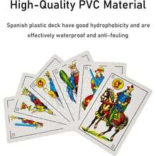 1/2/4 Baralhos de Cartas Espanholas, Baralhos Espanhóis Originais, Cartas Espanholas Originais, Cartas Briscas de Porto Rico, Jogo de Cartas Mexicano, Baralho de Cartas Espanholas