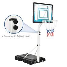 Canasta de baloncesto para piscina con altura ajustable de 1.26 - 1.75 m - como en la foto - Ver 2