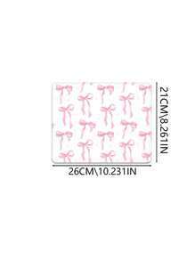 Queen Pink Bow Mouse Pad Kawaii Mouse Pad Academic Fashion Computer Desk Pad Is Suitable For Laptop Non-Slip Rubber Base Pad Office Accessories Decorative Edge Lock Edge Desk Pad