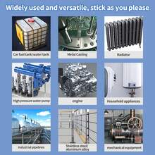 1/2pcs High Strength Industrial Adhesive Glue, Heat Resistant Welding Adhesive For Repairing Radiator, Plastic Pipe, Solar Panel, Sealing & Waterproof - Multicolor - View 6