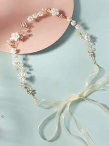 1件装发饰头饰婚礼发饰珍珠发饰生日派对初领圣餐婚礼情人节配饰