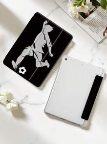 Funda para iPad de 10.2 pulgadas 2021/2020 iPad 9th/8th Generation compatible con fútbol, compatible con Samsung Galaxy Tab A8 de 10.5 pulgadas 2022, compatible con Huawei Matepad 10.4/Tab, con soporte para lápiz, compatible con modo de suspensión/activación automática, funda protectora de moda