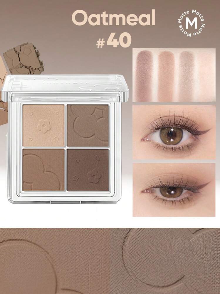 JUDYDOLL 4色アイシャドウマット&シマーアイシャドウパレット