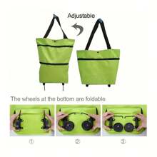 2PCS Portable Roller Laundry Basket With Wheels - Oxford Cloth Laundry Basket In Multiple Colors, Foldable With Handle, Used For Clothes, Towels, And Toys - A Removable Storage Solution For Travel, Dormitory, Bedroom, And Bathroom, Laundry Accessories, Laundry Basket.