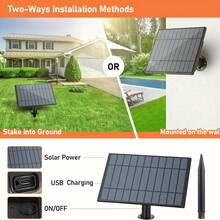 100ft Solar Outdoor String Lights, With24+1 Shatterproof Bulbs, Waterproof IP44, Solar Charging And USB Charging, Four Lighting Modes(Steady Light, Slow Flash, Quick Flash, Breathing Mode), For Camping, Terraces, Pubs, Gardens, Courtyards, Parties, Outdoor Lighting, Porch, Garden, Yard, Market, Bistro - 暖白色 - 查看 2