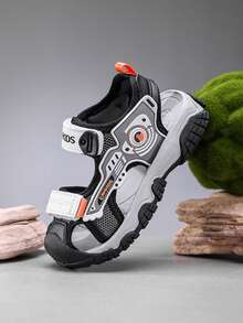 Kinder Jungen Outdoor Sport Sandalen mit rutschfester Sohle, Mesh-Design für Atmungsaktivität, bequem, gepolsterter Zehenbereich, Klettverschluss, geeignet für täglichen Gebrauch & Outdoor, Frühling/Sommer - Verschiedenfarbig - Übersicht 9