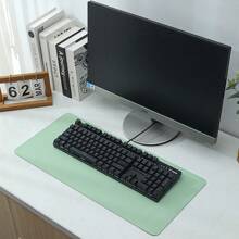 Leather Mouse Pad, Anti-Water Desktop Mat Keyboard Pad Laptop Pad For Office, Easy To Clean