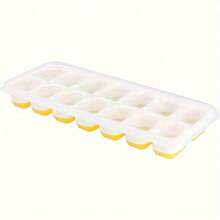 4 Piece Silicone Ice Cube Trays With Lid, Ice Cube Mould, LFGB Certified – , Square Ice Cube Trays Easy To Remove (1 Green+1 Blue+1 Pink+1 Yellow)