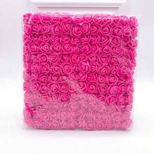 144pcs Artificial Mini Foam Rose Flower Bouquet Wedding Flower Decoration Scrapbooking Fake Flowers Wreath DIY Craft Gifts, Valentine's Day, Gift Birthday Graduation