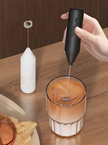 Milk Frother, Powerful Handheld Milk Frother, Mini Milk Foamer,Coffee Stirrer, Stainless Steel Drink Mixer For Coffee, Lattes, Cappuccino,Matcha,Hot Chocolate, Portable Foam Maker,Electric Wireless Blender Mini Coffee Maker