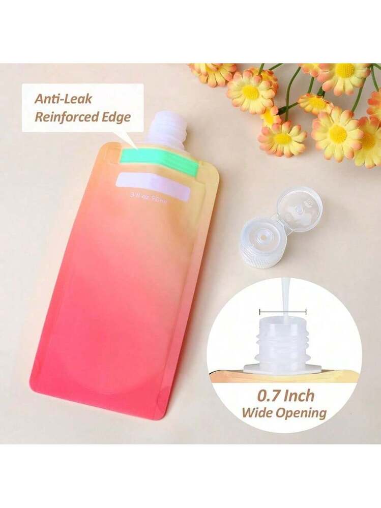 Botellas Tocador Kit Botellas Viaje Para Aseo - Recipientes Silicona Aprobados TSA - Anti-fugas Para Champú, Cremas Y Lociones - 18 Piezas Kit Recipientes Viaje