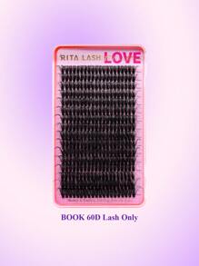RITALASH RITALASH 592pcs/460pcs/288pcs/280pcs/180pcs D Curl Individual Cluster Lashes 6 Styles Book Clusters DIY False Eyelash Extension Mix Length Fluffy And Comfortable False Eyelashes At Home For Daily Life&Dates And Party