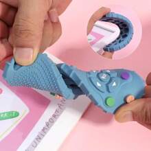 1 Pieza Modelo de control remoto de silicona, juguete de dentición de silicona suave, adecuado para niños y niñas pequeños, regalo de Navidad, juguetes para bebés, alivia el dolor de la dentición, alivio de las encías doloridas, diseño lindo, juguete para morder control remoto, juguetes sensoriales para bebés, adecuados para recién nacidos de 6 meses y juegos