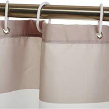 1pc/3pcs/4pcs Minimalist Striped Shower Curtain Set, Toilet Seat Cushion Floor Mat Set, Retro Color Minimalist Striped Printed Shower Curtain, Very Suitable For Bathroom Decoration, Universal Room Decoration, Home Decoration Set, Bathroom Accessories Bathtub Curtain, Toilet Seat Cushion Shower Curtain Set