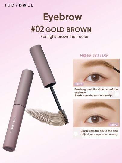 JUDYDOLL 眉毛定型啫喱，天然持久防水防晕染配方，多种颜色可选，轻松打造理想眉形，适合个人使用、送礼、新手入门、约会、化妆、派对、婚礼、婚礼宾客、单身派对等场合。