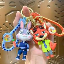 Sanrio Creative Cartoon Crazy Animal Keychain Pendant Doll Car Bag Backpack Hangerschool Supplies,Back To School