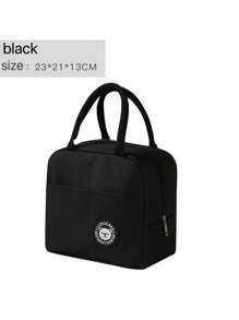 1pack Large-Capacity Insulated Lunch Tote Bag – Durable Oxford Cloth Exterior With Leakproof Thick Aluminum Foil Lining – Portable, Reusable Cooler Bag For Hot & Cold Food – Ideal For Work, School, Office, Travel, Picnics, And Outdoor Activities – Lightweight, Waterproof, Easy-To-Clean Thermal Lunchbox For Men, Women & Teens