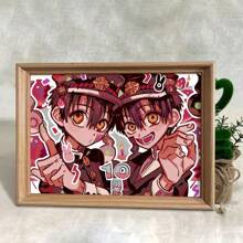 قطعة واحدة ، إطار صورة مزخرف برسوم الأنمي اليابانية، أبعاده 15 * 20 سم، إطار صورة لعرض الصور على المكتب والتعليق على الحائط، إطار صورة لتعليق الصور والملصقات، للغرفة والصالة ،هدية للديكور في أعياد الميلاد والتخرج