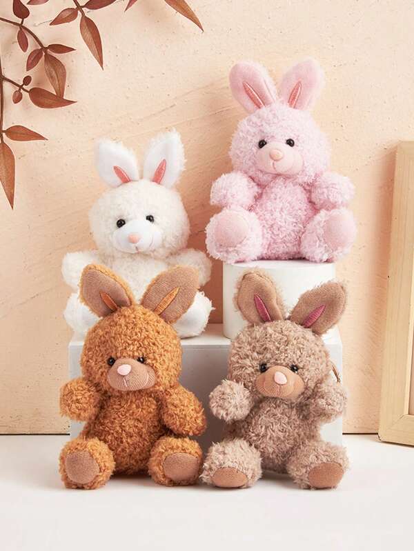 1pc Cartoon Cute Plush Rabbit Keychain Plush Keychain Cute Plush Pendant Suitable For School Bag Pendant Car Keychain Cartoon Keychain Keychain Jewelry Small Pendant Couple Keychain Boys And Girls Gift Friend Gift Event Souvenir. Car Accessories Goth Y2k