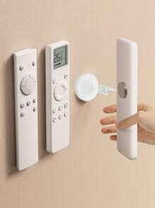 Portable Magnetic Control Remote Control Bracket Self-Adhesive Plastic, Non-Punching, Remote Router Wall Bracket For Home Office