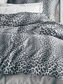 3 Pcs Duvet Cover Set | Sophisticated And Relaxing | Turkish Cotton | 1 Pc Duvet Cover 135*200 200*200 220*240 2Pcs Pillow 50*70 - Black and White - View 2