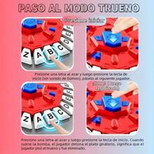 1 pieza Juego de ajedrez para memorizar el alfabeto español, Juego de mesa para 2-8 jugadores para fiestas, mejora el vocabulario y el pensamiento rápido - Adecuado para reuniones, interacción entre padres e hijos, diversión y regalo ideal